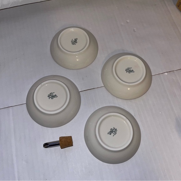 The Pampered Chef Hand Painted Oil Dipping Set 4 Bowls - Picture 3 of 6